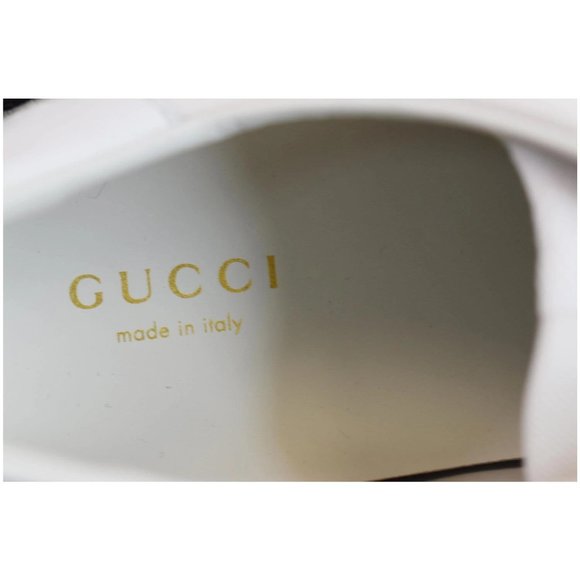 Gucci White Suede Stripe Rainbow G74 Leather Sneak - Picture 6 of 7
